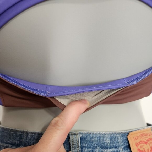 Lululemon Hike to Swim Purple, Brown High Neck Sports Bra Size S - Picture 9 of 15